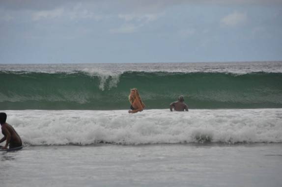 Quase um ano depois, de volta ao mar do Caribe, em Maracas Bay, na ilha de  Trinidad